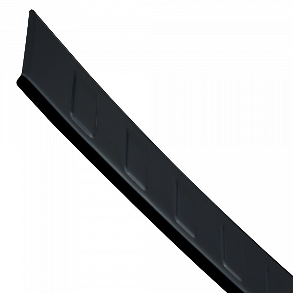 Stainless Steel Rear Bumper Protector Compatible With Volvo XC90 02.2015-> Rearguard, Tailored Fit Bumper Guard,  Loading Edge Protector- Colour Black Mirror Stainless Steel (Black Chrome)