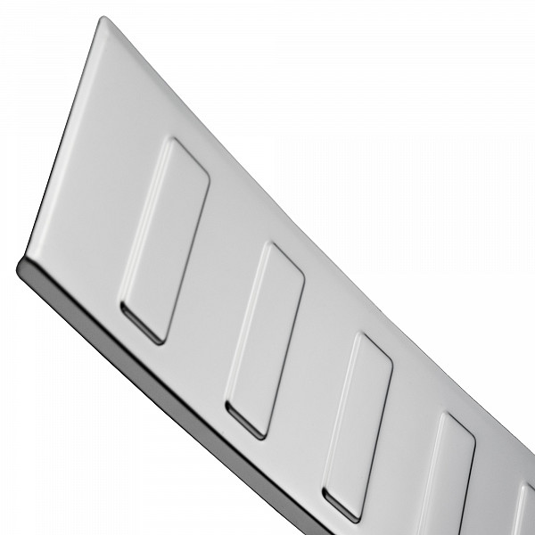 Stainless Steel Rear Bumper Protector Compatible With Opel Insignia B Sports Tourer & Country Tourer 04.2017-12.2022 Rearguard, Tailored Fit Bumper Guard,  Loading Edge Protector- Colour Polished Stainless Steel (Chrome)
