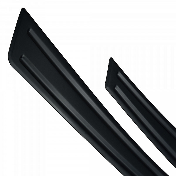 Stainless Steel Rear Bumper Protector Compatible With Volvo XC40 02.2018-> Rearguard, Tailored Fit Bumper Guard,  Loading Edge Protector- Colour Black Mirror Stainless Steel (Black Chrome)