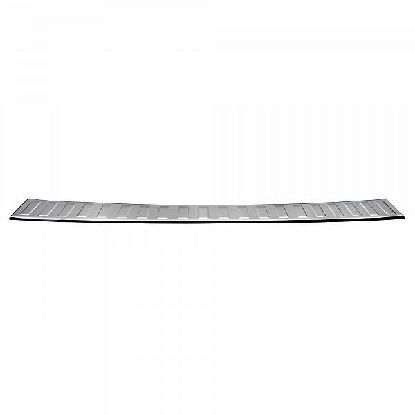 Stainless Steel Rear Bumper Protector Compatible With Fiat Doblo 07.2022-> Rearguard, Tailored Fit Bumper Guard,  Loading Edge Protector- Colour Polished Stainless Steel (Chrome)