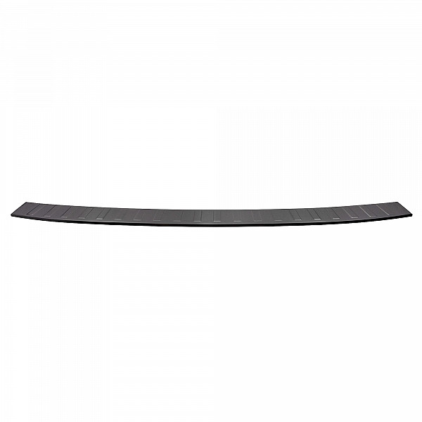 Stainless Steel Rear Bumper Protector Compatible With Volkswagen T6 Multivan, Transporter, California, Caravelle 06.2015-09.2019 Long Version 133,5cm Wide Rearguard, Tailored Fit Bumper Guard,  Loading Edge Protector- Colour Dark Grey Brush