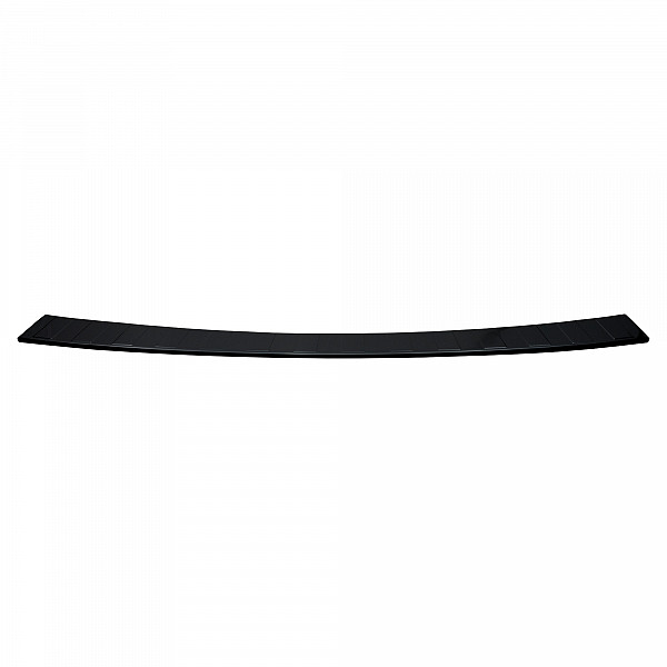 Stainless Steel Rear Bumper Protector Compatible With Toyota Proace & Proace Verso 09.2016-> Long Version 133,5cm Wide Rearguard, Tailored Fit Bumper Guard,  Loading Edge Protector- Colour Black Mirror Stainless Steel (Black Chrome)