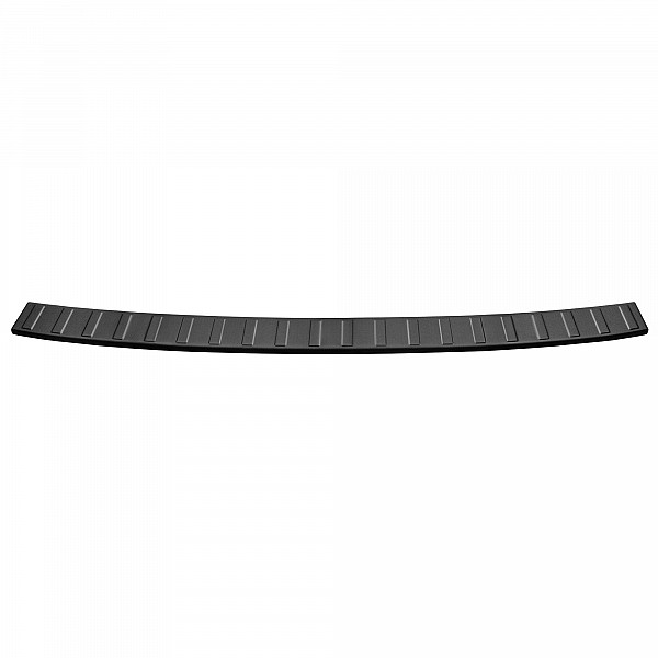 Stainless Steel Rear Bumper Protector Compatible With Volkswagen T7  Multivan 11.2021-> Rearguard, Tailored Fit Bumper Guard,  Loading Edge Protector- Colour Dark Grey Brushed Stainless Steel