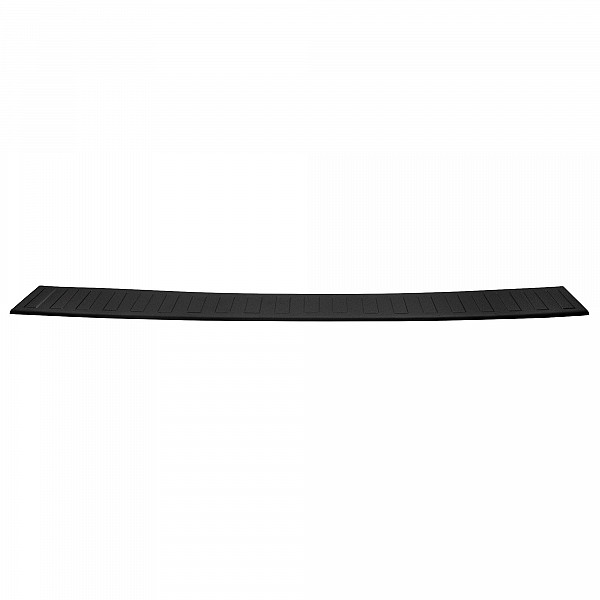 Stainless Steel Rear Bumper Protector Compatible With Fiat Doblo 07.2022-> Rearguard, Tailored Fit Bumper Guard,  Loading Edge Protector- Colour Matte Black Powdercoated Stainless Steel