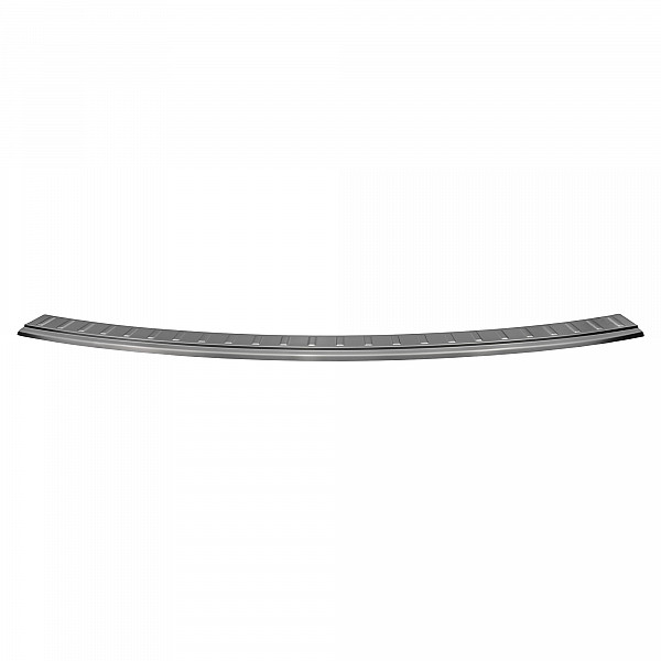 Stainless Steel Rear Bumper Protector Compatible With Porsche Macan 04.2014-03.2024 Rearguard, Tailored Fit Bumper Guard,  Loading Edge Protector- Colour Brushed Stainless Steel
