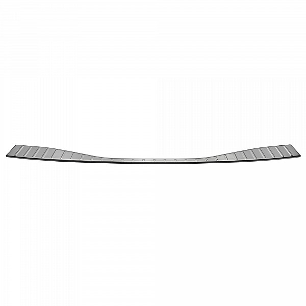 Stainless Steel Rear Bumper Protector Compatible With Toyota BZ4X 06.2022-> Rearguard, Tailored Fit Bumper Guard,  Loading Edge Protector- Colour Brushed Stainless Steel