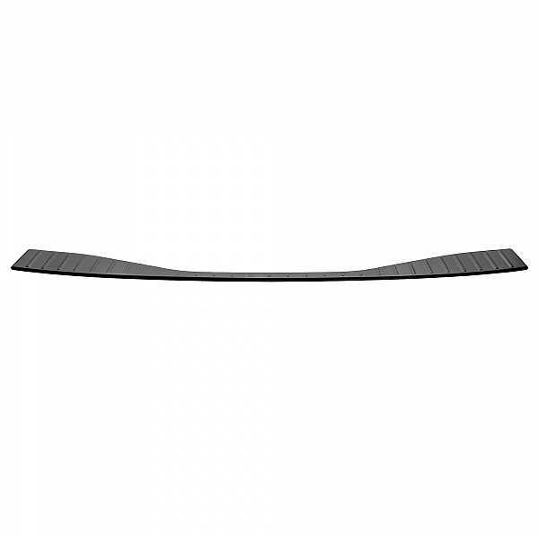 Stainless Steel Rear Bumper Protector Compatible With Toyota BZ4X 06.2022-> Rearguard, Tailored Fit Bumper Guard,  Loading Edge Protector- Colour Dark Grey Brushed Stainless Steel
