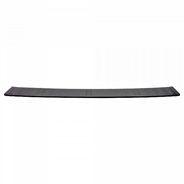 Stainless Steel Rear Bumper Protector Compatible With Volkswagen ID.BUZZ 10.2022-> Rearguard, Tailored Fit Bumper Guard,  Loading Edge Protector- Colour Dark Grey Brushed Stainless Steel