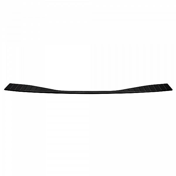 Stainless Steel Rear Bumper Protector Compatible With Toyota BZ4X 06.2022-> Rearguard, Tailored Fit Bumper Guard,  Loading Edge Protector- Colour Black Mirror Stainless Steel (Black Chrome)