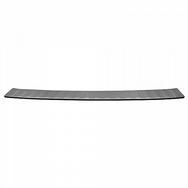 Stainless Steel Rear Bumper Protector Compatible With Volkswagen ID.BUZZ 10.2022-> Rearguard, Tailored Fit Bumper Guard,  Loading Edge Protector- Colour Brushed Stainless Steel