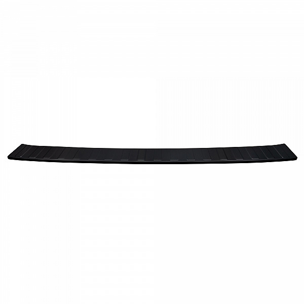 Stainless Steel Rear Bumper Protector Compatible With Volkswagen ID.BUZZ 10.2022-> Rearguard, Tailored Fit Bumper Guard,  Loading Edge Protector- Colour Black Mirror Stainless Steel (Black Chrome)