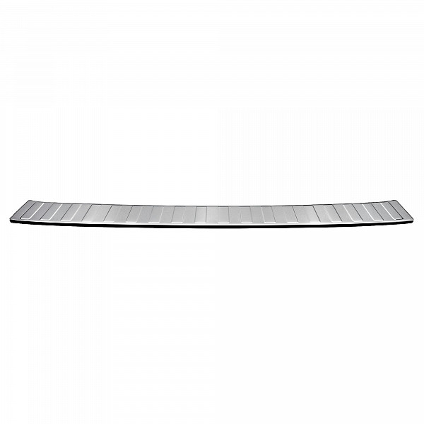 Stainless Steel Rear Bumper Protector Compatible With Volkswagen ID.BUZZ 10.2022-> Rearguard, Tailored Fit Bumper Guard,  Loading Edge Protector- Colour Polished Stainless Steel (Chrome)