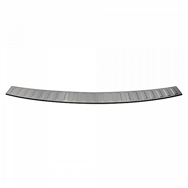 Stainless Steel Rear Bumper Protector Compatible With Opel Zafira Tourer (C) 01.2012-06.2019 Rearguard, Tailored Fit Bumper Guard,  Loading Edge Protector- Colour Brushed Stainless Steel