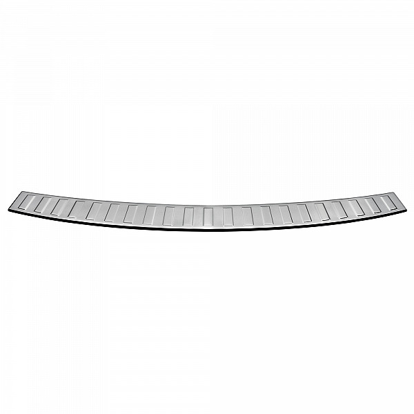 Stainless Steel Rear Bumper Protector Compatible With Opel Zafira Tourer (C) 01.2012-06.2019 Rearguard, Tailored Fit Bumper Guard,  Loading Edge Protector- Colour Polished Stainless Steel (Chrome)