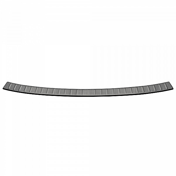 Stainless Steel Rear Bumper Protector Compatible With Dacia Jogger 03.2022-> Rearguard, Tailored Fit Bumper Guard,  Loading Edge Protector- Colour Brushed Stainless Steel