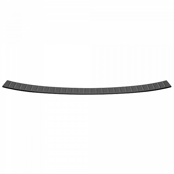 Stainless Steel Rear Bumper Protector Compatible With Dacia Jogger 03.2022-> Rearguard, Tailored Fit Bumper Guard,  Loading Edge Protector- Colour Matte Black Powdercoated Stainless Steel