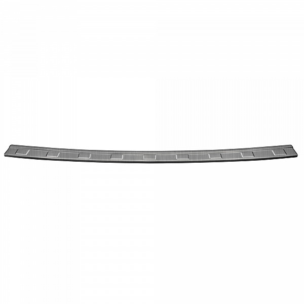 Stainless Steel Rear Bumper Protector Compatible With Dacia Duster III 06.2024-> Rearguard, Tailored Fit Bumper Guard,  Loading Edge Protector- Colour Brushed Stainless Steel