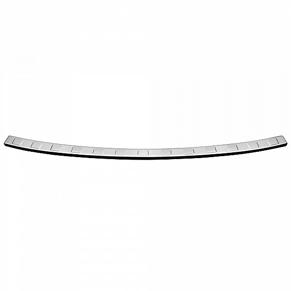 Stainless Steel Rear Bumper Protector Compatible With Jeep Grand Cherokee 07.2022-> Rearguard, Tailored Fit Bumper Guard,  Loading Edge Protector- Colour Polished Stainless Steel (Chrome)