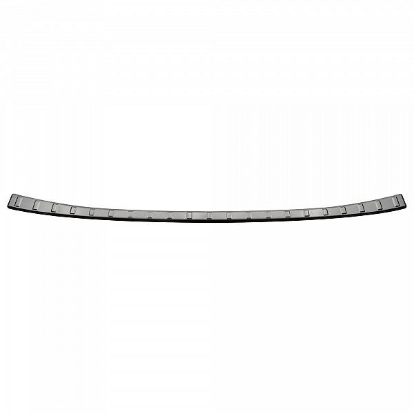 Stainless Steel Rear Bumper Protector Compatible With Nissan Qashqai III 07.2021-> Rearguard, Tailored Fit Bumper Guard,  Loading Edge Protector- Colour Brushed Stainless Steel