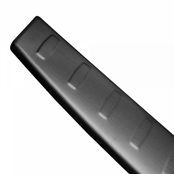 Stainless Steel Rear Bumper Protector Compatible With Hyundai Tucson 07.2015-07.2018 Rearguard, Tailored Fit Bumper Guard,  Loading Edge Protector- Colour Dark Grey Brushed Stainless Steel