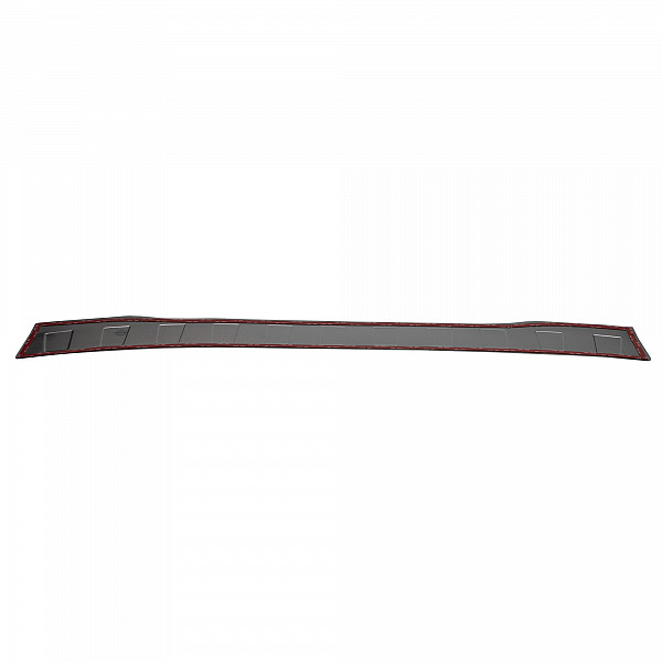 Stainless Steel Rear Bumper Protector Compatible With Ford Transit Courier, Tourneo Courier 06.2014-04.2018 Rearguard, Tailored Fit Bumper Guard,  Loading Edge Protector- Colour Brushed Stainless Steel