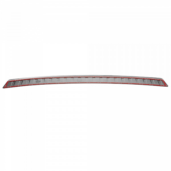 Stainless Steel Rear Bumper Protector Compatible With Ford Kuga 2 03.2013-01.2017 Rearguard, Tailored Fit Bumper Guard,  Loading Edge Protector- Colour Brushed Stainless Steel