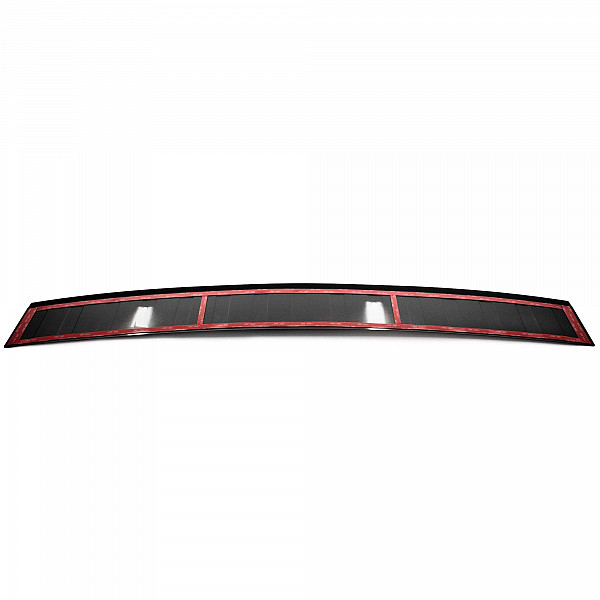 Stainless Steel Rear Bumper Protector Compatible With Fiat Scudo 05.2022-> Rearguard, Tailored Fit Bumper Guard,  Loading Edge Protector- Colour Matte Black Powdercoated Stainless Steel