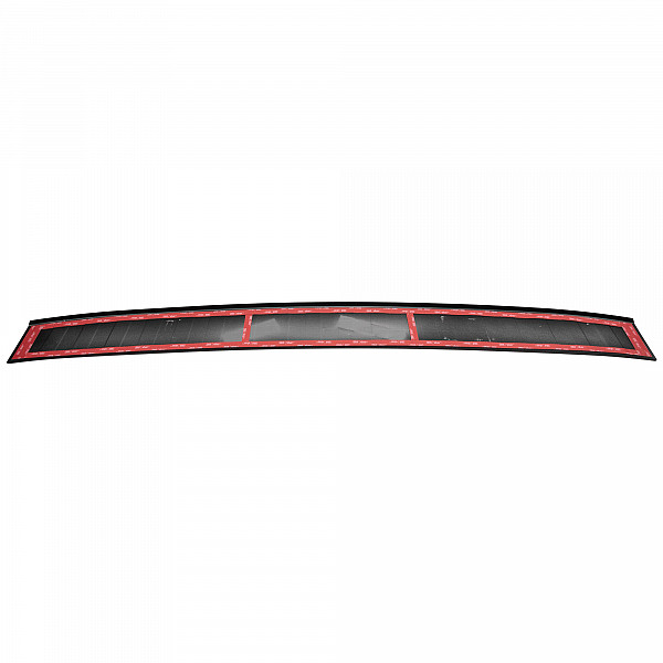 Stainless Steel Rear Bumper Protector Compatible With Skoda Kamiq 09.2019-> Rearguard, Tailored Fit Bumper Guard,  Loading Edge Protector- Colour Matte Black Powdercoated Stainless Steel