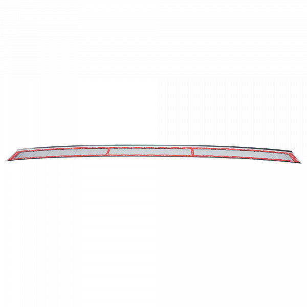 Stainless Steel Rear Bumper Protector Compatible With Volkswagen T7  Multivan 11.2021-> Rearguard, Tailored Fit Bumper Guard,  Loading Edge Protector- Colour Brushed Stainless Steel