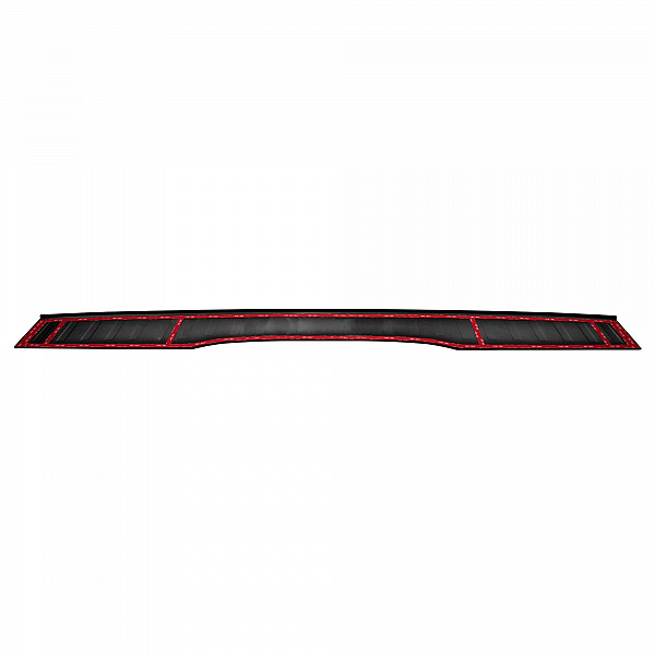 Stainless Steel Rear Bumper Protector Compatible With Mercedes Benz V Class & Vito 05.2014-> Long Version 130,5cm Wide Rearguard, Tailored Fit Bumper Guard,  Loading Edge Protector- Colour Matte Black Powdercoated Stainless Steel
