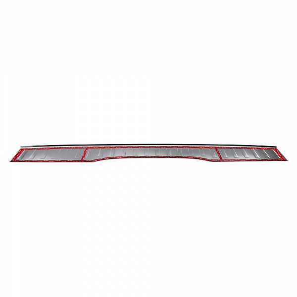 Stainless Steel Rear Bumper Protector Compatible With Mercedes Benz V Class & Vito 05.2014-> Rearguard, Tailored Fit Bumper Guard,  Loading Edge Protector- Colour Brushed Stainless Steel