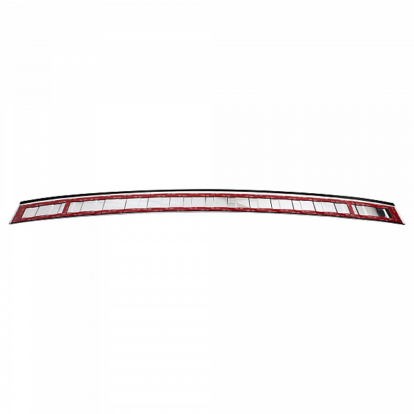 Stainless Steel Rear Bumper Protector Compatible With Skoda Fabia IV Hatchback 5 doors 07.2021-> Rearguard, Tailored Fit Bumper Guard,  Loading Edge Protector- Colour Polished Stainless Steel (Chrome)