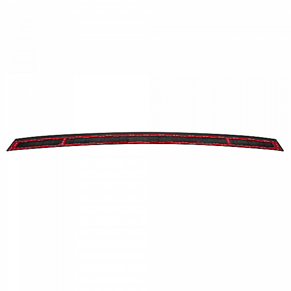 Stainless Steel Rear Bumper Protector Compatible With Skoda Fabia IV Hatchback 5 doors 07.2021-> Rearguard, Tailored Fit Bumper Guard,  Loading Edge Protector- Colour Matte Black Powdercoated Stainless Steel