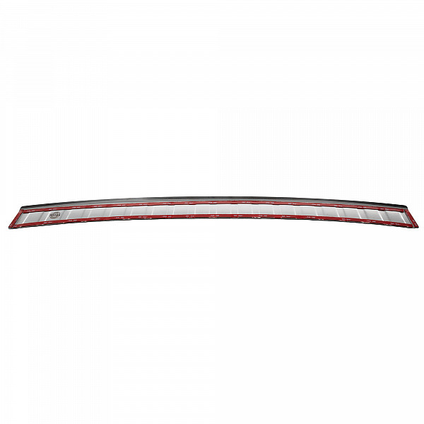 Stainless Steel Rear Bumper Protector Compatible With MINI One, Cooper, Cooper S, D, SD Hatchback 3/5 doors F55/F56 03.2014-02.2021 Rearguard, Tailored Fit Bumper Guard,  Loading Edge Protector- Colour Brushed Stainless Steel