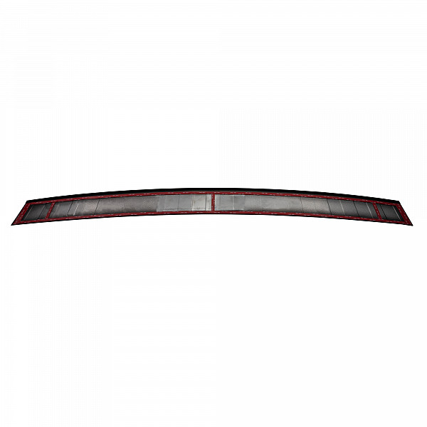 Stainless Steel Rear Bumper Protector Compatible With Toyota Proace & Proace Verso 09.2016-> Long Version 133,5cm Wide Rearguard, Tailored Fit Bumper Guard,  Loading Edge Protector- Colour Matte Black Powdercoated Stainless Steel