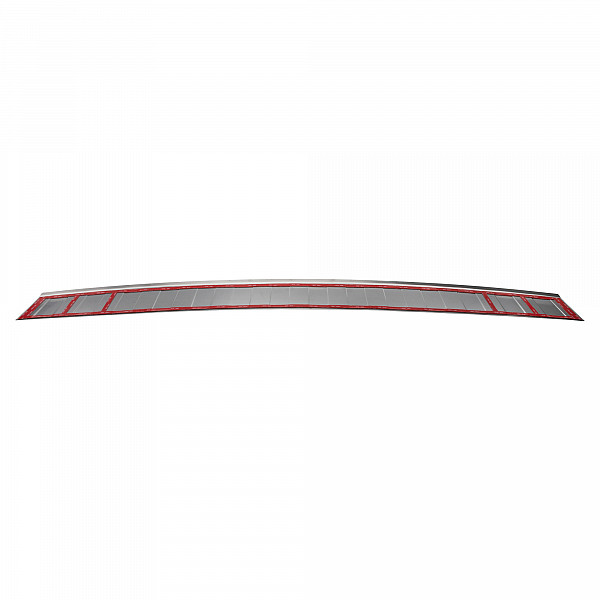 Stainless Steel Rear Bumper Protector Compatible With Citroen Dispatch, Jumpy, Spacetourer 09.2016-> Rearguard, Tailored Fit Bumper Guard,  Loading Edge Protector- Colour Brushed Stainless Steel