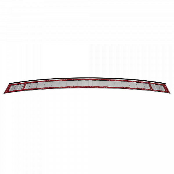 Stainless Steel Rear Bumper Protector Compatible With Skoda Superb Combi (Estate) & Scout 09.2015-06.2019 Rearguard, Tailored Fit Bumper Guard,  Loading Edge Protector- Colour Polished Stainless Steel (Chrome)