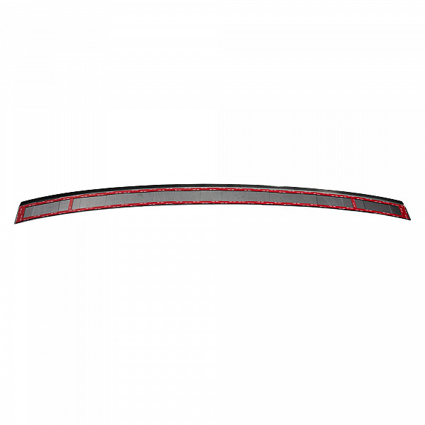 Stainless Steel Rear Bumper Protector Compatible With Ford Kuga ST Line & Hybrid 03.2020-> Rearguard, Tailored Fit Bumper Guard,  Loading Edge Protector- Colour Black Mirror Stainless Steel (Black Chrome)