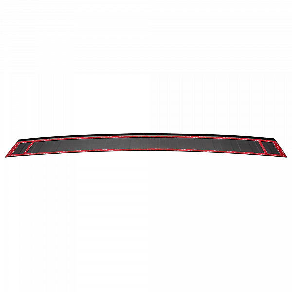 Stainless Steel Rear Bumper Protector Compatible With Peugeot Expert & Traveller 09.2016-> Rearguard, Tailored Fit Bumper Guard,  Loading Edge Protector- Colour Dark Grey Brushed Stainless Steel