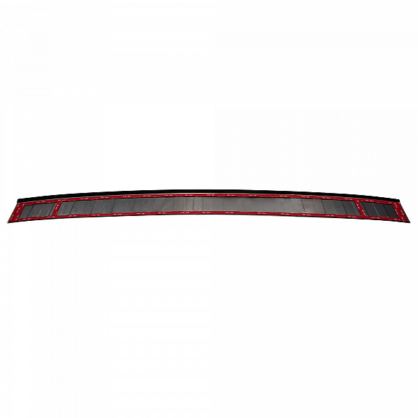 Stainless Steel Rear Bumper Protector Compatible With Skoda Kamiq 09.2019-> Rearguard, Tailored Fit Bumper Guard,  Loading Edge Protector- Colour Black Mirror Stainless Steel (Black Chrome)