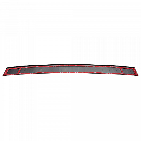 Stainless Steel Rear Bumper Protector Compatible With Skoda Kamiq 09.2019-> Rearguard, Tailored Fit Bumper Guard,  Loading Edge Protector- Colour Dark Grey Brushed Stainless Steel
