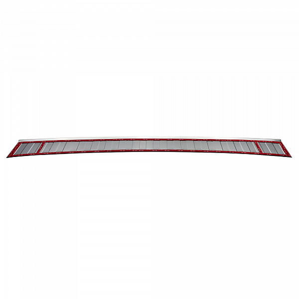 Stainless Steel Rear Bumper Protector Compatible With Fiat Doblo 07.2022-> Rearguard, Tailored Fit Bumper Guard,  Loading Edge Protector- Colour Polished Stainless Steel (Chrome)
