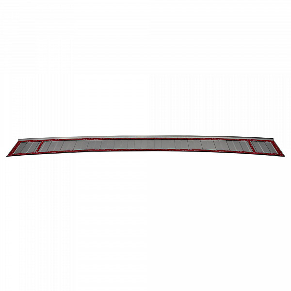 Stainless Steel Rear Bumper Protector Compatible With Fiat Doblo 11.2022-> Rearguard, Tailored Fit Bumper Guard,  Loading Edge Protector- Colour Brushed Stainless Steel
