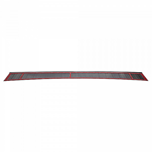 Stainless Steel Rear Bumper Protector Compatible With Fiat Doblo 07.2022-> Rearguard, Tailored Fit Bumper Guard,  Loading Edge Protector- Colour Dark Grey Brushed Stainless Steel