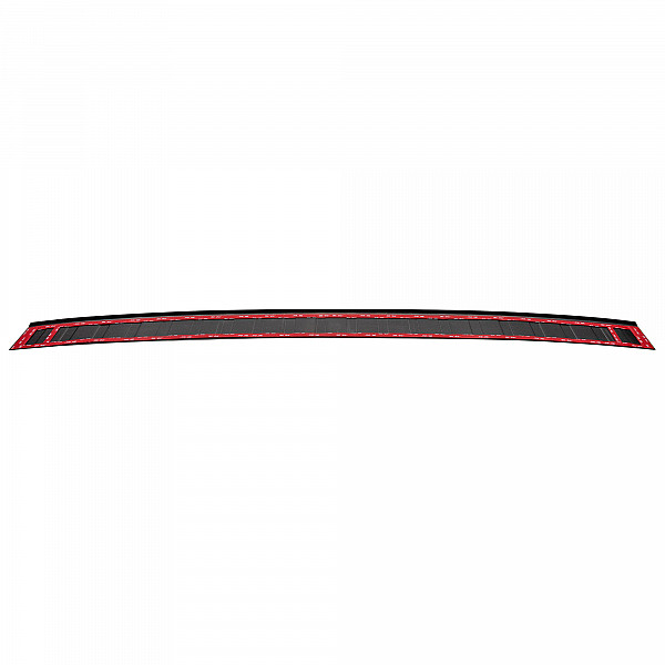 Stainless Steel Rear Bumper Protector Compatible With Volkswagen T7  Multivan 11.2021-> Rearguard, Tailored Fit Bumper Guard,  Loading Edge Protector- Colour Dark Grey Brushed Stainless Steel