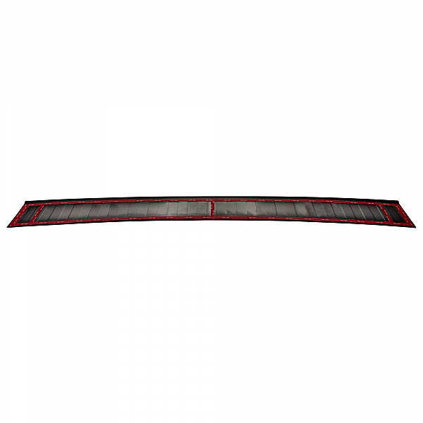 Stainless Steel Rear Bumper Protector Compatible With Fiat Doblo 07.2022-> Rearguard, Tailored Fit Bumper Guard,  Loading Edge Protector- Colour Matte Black Powdercoated Stainless Steel