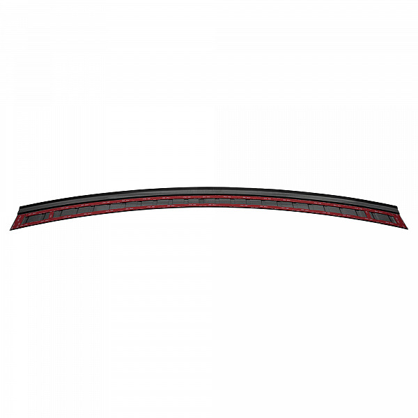 Stainless Steel Rear Bumper Protector Compatible With Porsche Macan 04.2014-03.2024 Rearguard, Tailored Fit Bumper Guard,  Loading Edge Protector- Colour Matte Black Powdercoated Stainless Steel