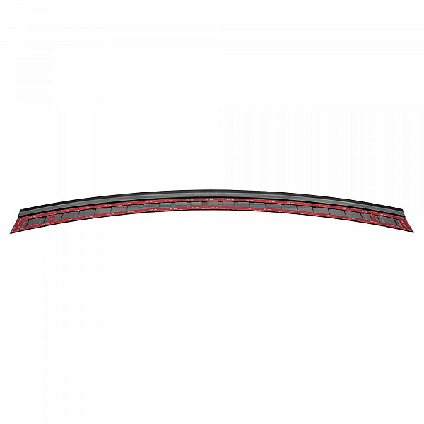 Stainless Steel Rear Bumper Protector Compatible With Porsche Macan 04.2014-03.2024 Rearguard, Tailored Fit Bumper Guard,  Loading Edge Protector- Colour Dark Grey Brushed Stainless Steel