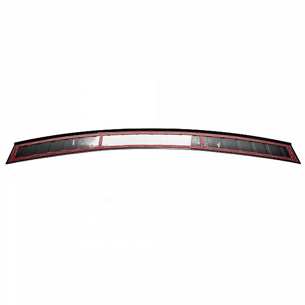 Stainless Steel Rear Bumper Protector Compatible With Seat Alhambra 10.2010-04.2020 Rearguard, Tailored Fit Bumper Guard,  Loading Edge Protector- Colour Matte Black Powdercoated Stainless Steel