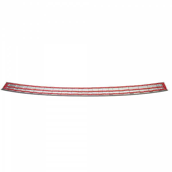 Stainless Steel Rear Bumper Protector Compatible With Volvo XC60 07.2017-> Rearguard, Tailored Fit Bumper Guard,  Loading Edge Protector- Colour Brushed Stainless Steel
